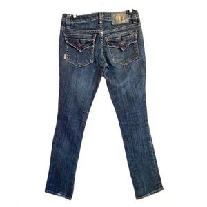Doll House Vintage 90s Y2K Dark Wash Low Rise Jeans